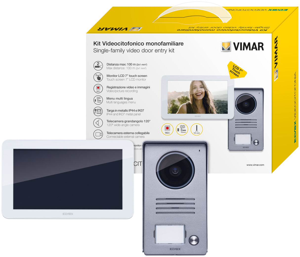 Vimar ELVOX Door entry / Due Fili Plus kit / Pixel
