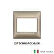 Vimar Plana Plate 3M BS Technopolymer Metallized Bronze