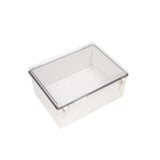 Boxco P-Series 300x400x180mm Plastic Enclosure, IP67, IK08, ABS, Transparent Cover, Molded Hinge and Latch Type - PHOTO 1