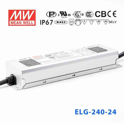 Mean Well ELG-240-24AB Power Supply 240W 24V - Adjustable and Dimmable 10A