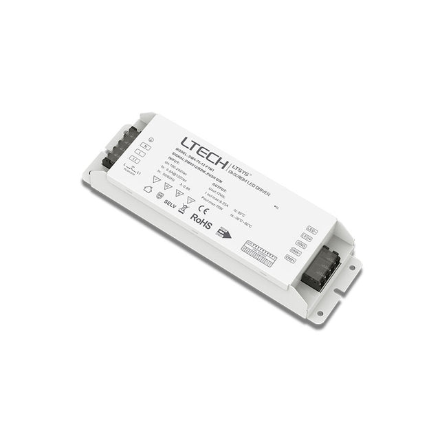 LTECH DMX-75-12-F1M1 75W 12VDC CV DMX LED Driver - DMX dimmable