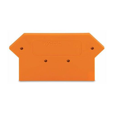 Wago 281-317 End and Intermediate Plate 3mm Thick Orange
