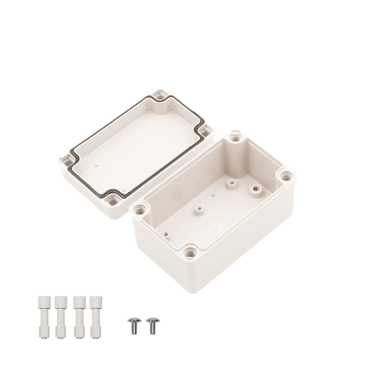Boxco S-Series 80x130x70mm Plastic Enclosure, IP67, IK08, PC, Grey Cover, Screw Type - PHOTO 3