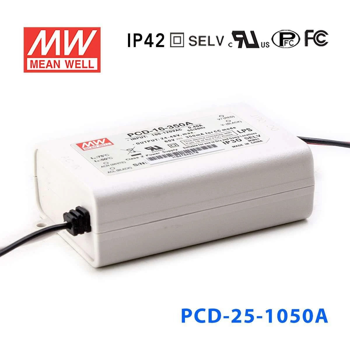 Mean Well PCD-25-1050A Power Supply 25W 1050mA