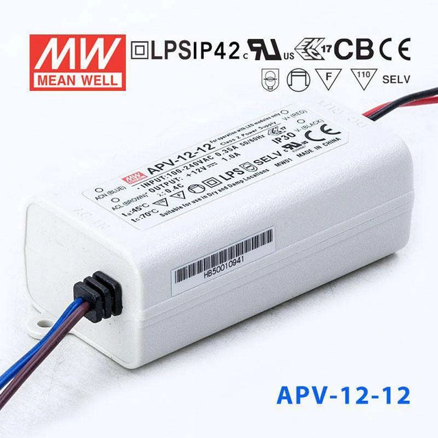 Mean Well APV-12-12 Power Supply 12W 12V