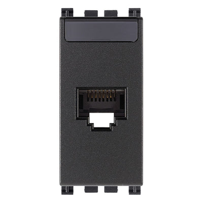 Arke RJ45 Cat 6 Netsafe UTP Outlet Grey