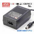 Mean Well GSM18B07-P1J Power Supply 15W 7.5V 2A