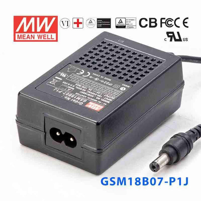 Mean Well GSM18B07-P1J Power Supply 15W 7.5V 2A