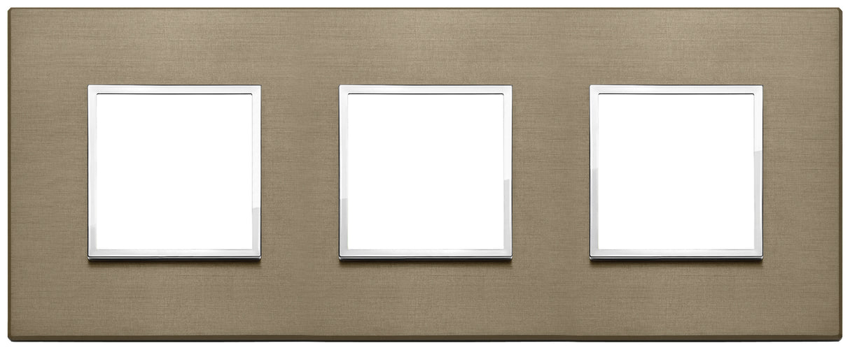 Vimar Eikon Evo Plate 6M (2+2+2) 71MM Aluminium Dark Bronze