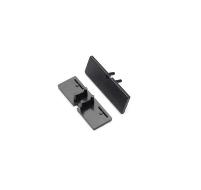 Archilight End Cap for SPINA LED Extrusion - With Wiring Holes - Black