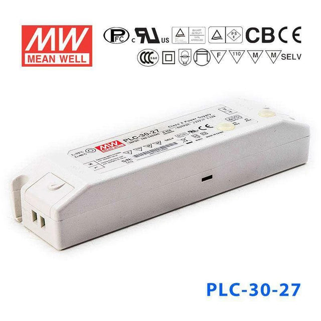 Mean Well PLC-30-27 Power Supply 30W 27V - PFC 1.12A