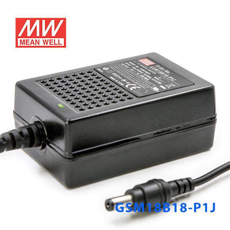 Mean Well GSM18B18-P1J Power Supply 18W 18V 1A - PHOTO 1