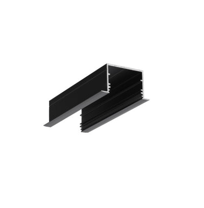 Archilight VARIO 07 Recessed LED Extrusion Profile - 2 Meter - Black