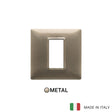 Vimar Plana Plate 1M Metal Metallized Bronze