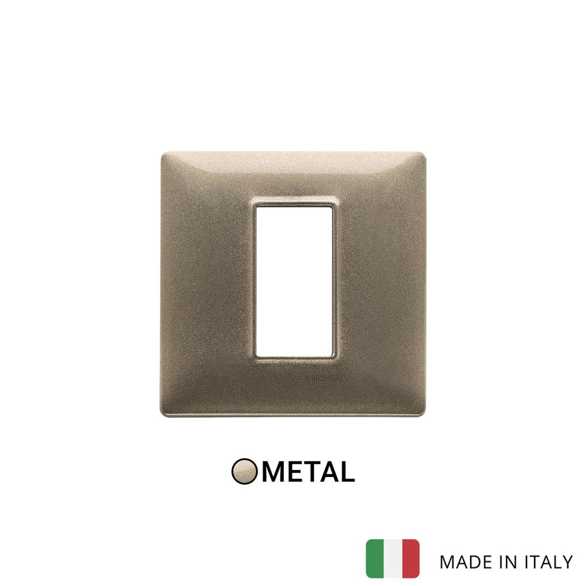 Vimar Plana Plate 1M Metal Metallized Bronze