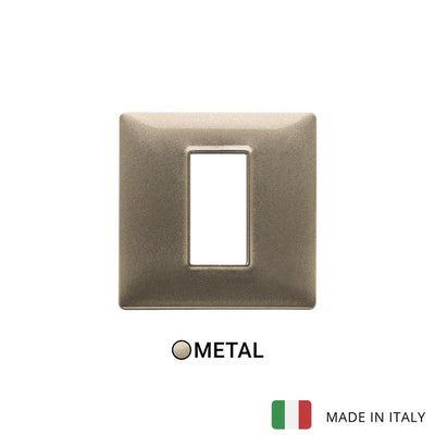 Vimar Plana Plate 1M Metal Metallized Bronze