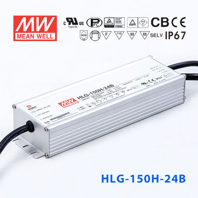 Mean Well HLG-150H-24AB Power Supply 150W 24V - Adjustable and Dimmable 6.3A