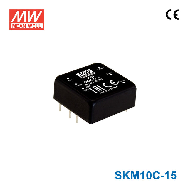 Mean Well SKM10C-15 DC-DC Converter - 10W - 36~75V in 15V out 666mA