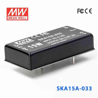 Mean Well SKA15A-033 DC-DC Converter - 9.9W - 9~18V in 3.3V out 3A