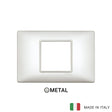 Vimar Plana Plate 2centrM Metallized White