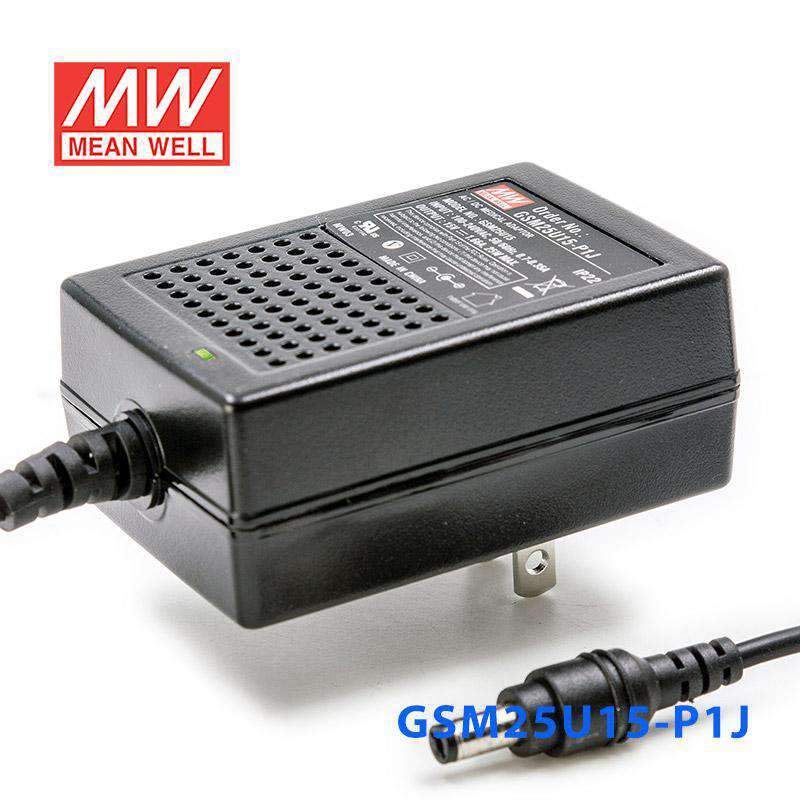 Mean Well GSM25U15-P1J Power Supply 25W 15V - PHOTO 1