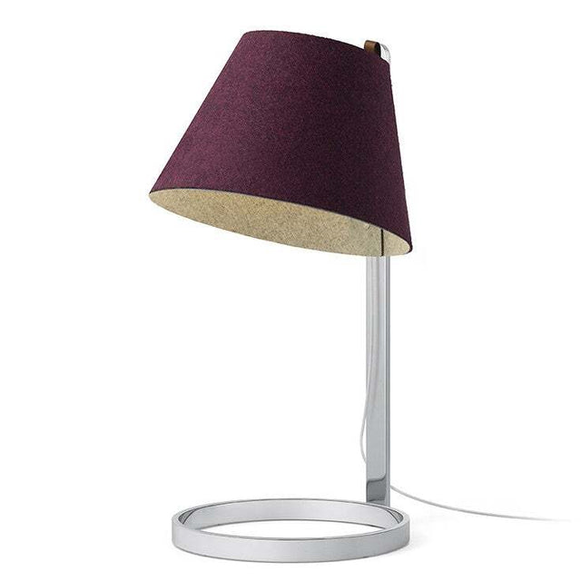 Pablo Table Lana Large Plum-Grey / Chrome
