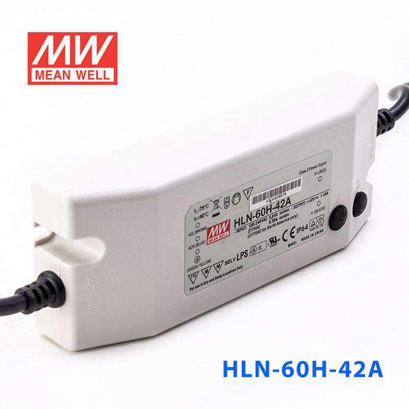 Mean Well HLN-60H-42A Power Supply 60W 42V - IP64, Adjustable 1.45A - PHOTO 1