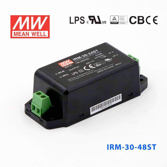 Mean Well IRM-30-48ST Switching Power Supply 3W 48V 0.63A - Encapsulated