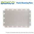 Boxco Plastic Mounting Plate, Grid Type, Q Series Only, 3040G