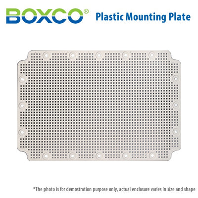Boxco Plastic Mounting Plate, Grid Type, Q Series Only, 3040G