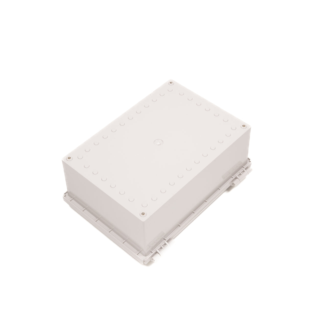 Boxco P-Series 250x350x150mm Plastic Enclosure, IP67, IK08, ABS, Grey Cover, Molded Hinge and Latch Type - PHOTO 2