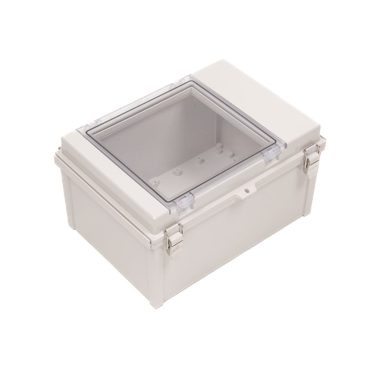 Boxco D-Series 250×350×190mm All In One Dual Door Box Enclosure, IP67, IK08, ABS, Grey Cover - PHOTO 1