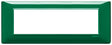 Vimar Plana Plate 7M Technopolymer Reflex Emerald