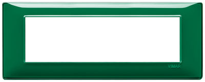Vimar Plana Plate 7M Technopolymer Reflex Emerald