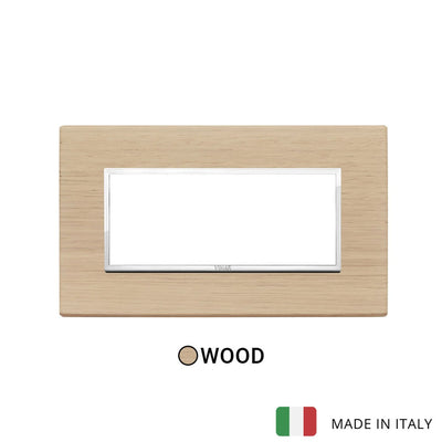 Vimar Eikon Evo Plate 5M Wood White Oak