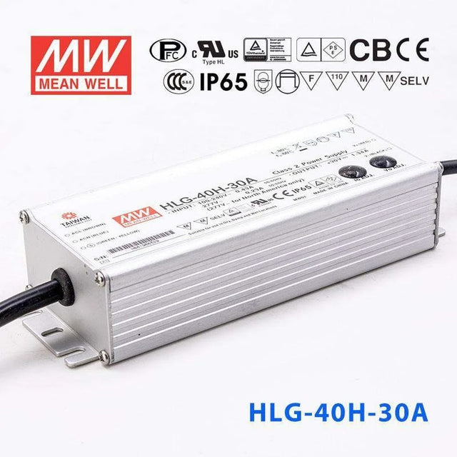 Mean Well HLG-40H-30A Power Supply 40W 30V - Adjustable 1.34A