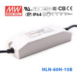 Mean Well HLN-60H-15B Power Supply 60W 15V - IP64, Dimmable 4A