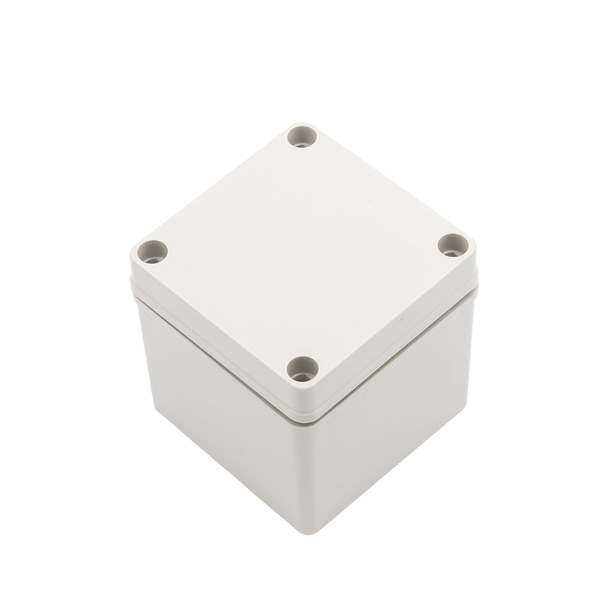 Boxco S-Series 100x100x100mm Plastic Enclosure, IP67, IK08, ABS, Grey Cover, Screw Type - PHOTO 1