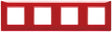 Vimar Plana Plate 8M Reflex Ruby