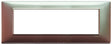Vimar Plana Plate 7M Technopolymer Iridescent Brown