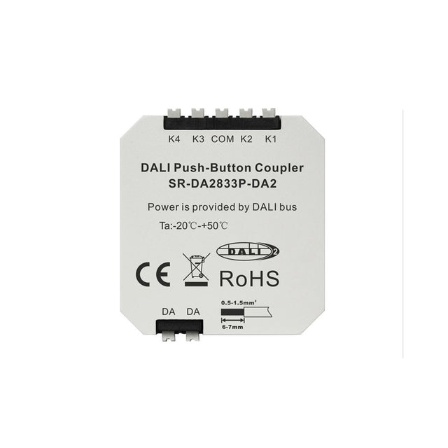 ENVO Push Button to DALI2 Signal Converter, upto 4 Buttons