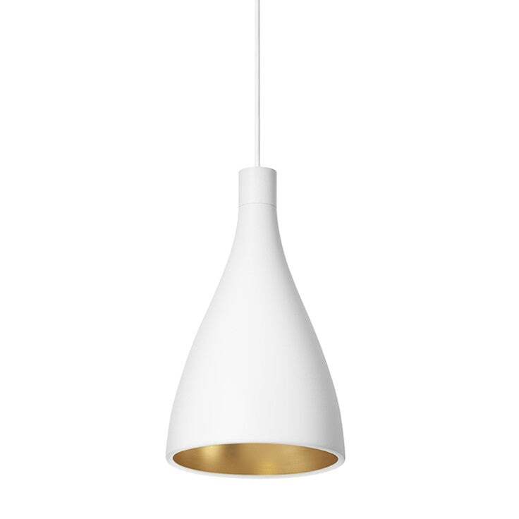 Pablo Pendant Swell Single Narrow Black / Brass - PHOTO 2