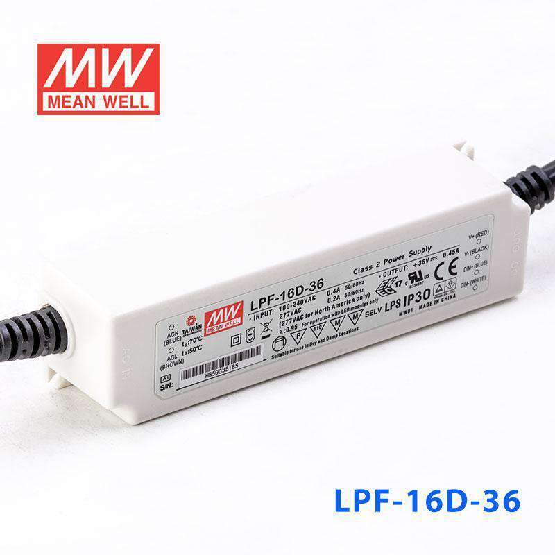 Mean Well LPF-16D-36 Power Supply 16W 36V - Dimmable 450mA - PHOTO 1