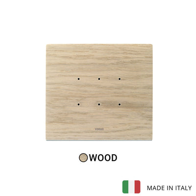 Vimar Eikon Tactil Plate 3M Wood White Oak