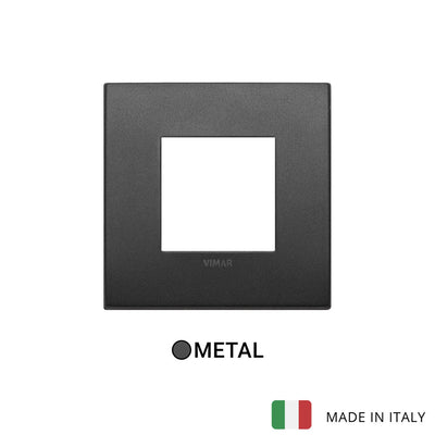 Vimar Arke Classic Plate 2M Metal Matt Graphite - Square