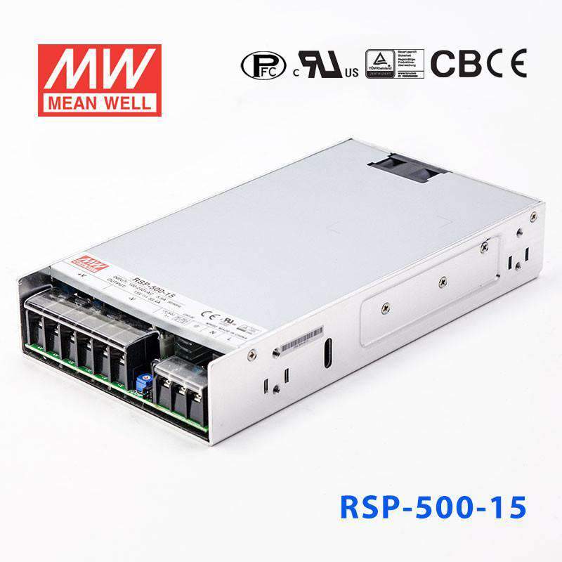 Mean Well RSP-500-15 Power Supply 500W 15V 33.4A