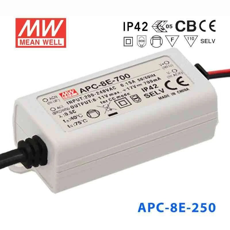 Mean Well APC-8E-250 Power Supply 8W 250mA