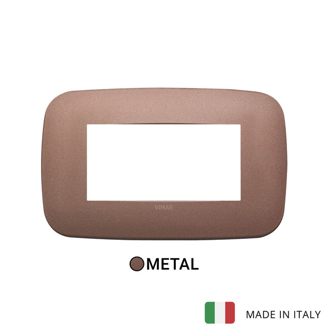 Vimar Arke Round Plate 4M Metal Matt Bronze