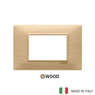 Vimar Plana Plate 3M Wood Maple