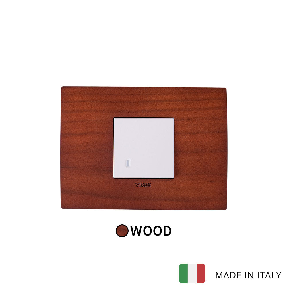 Vimar Arke Wood 1 Gang Switch - Cherry Wood - 16A - PHOTO 3